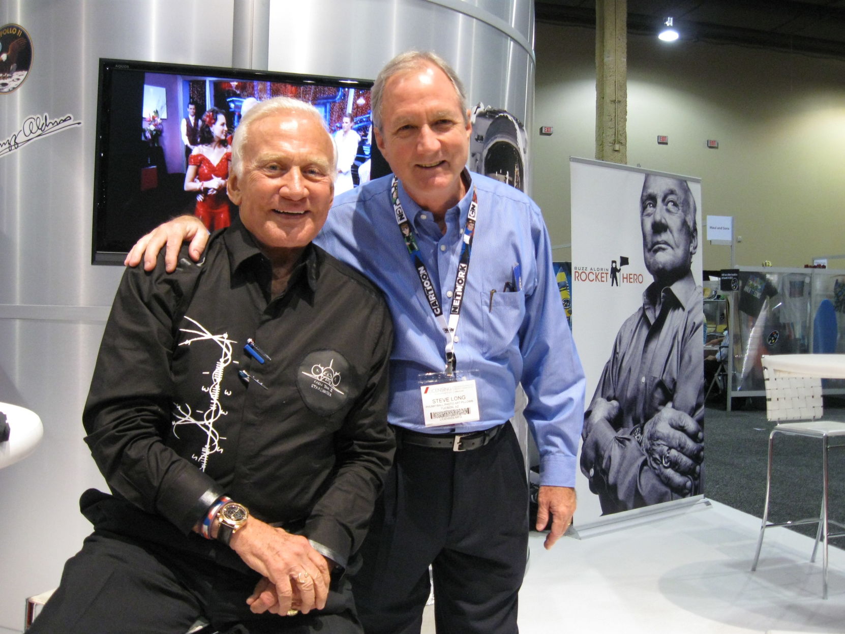 Buzz Aldrin and Steve Long